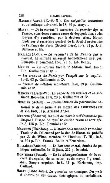 Annuaire de l'economie politique et de la statistique