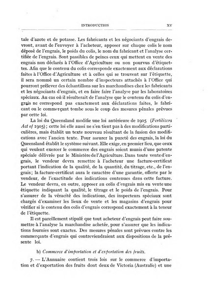 Annuaire international de legislation agricole