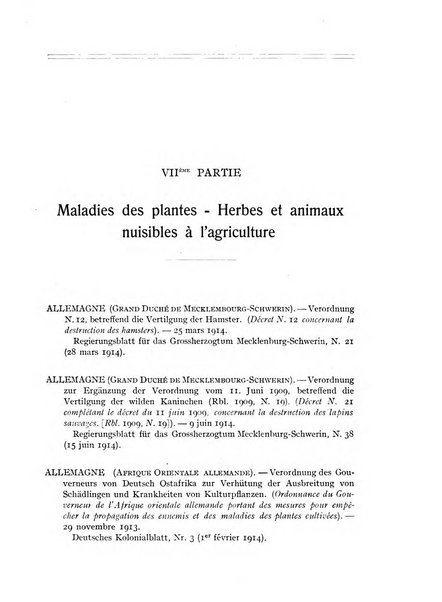 Annuaire international de legislation agricole