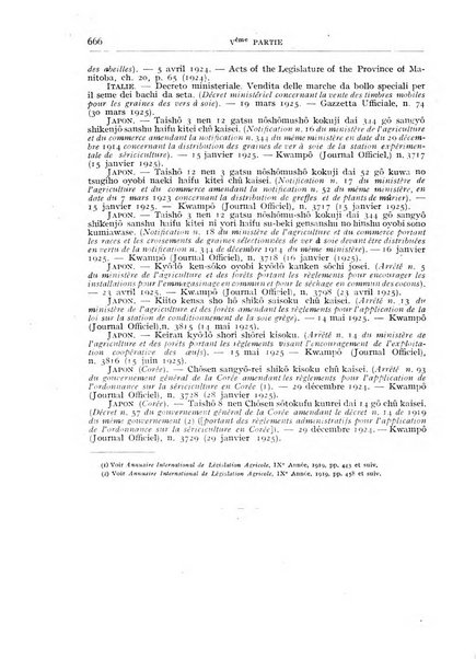 Annuaire international de legislation agricole