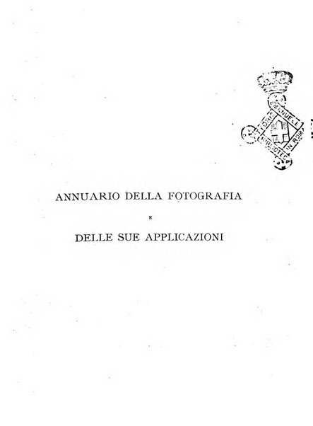 Annuario della fotografia e delle sue applicazioni