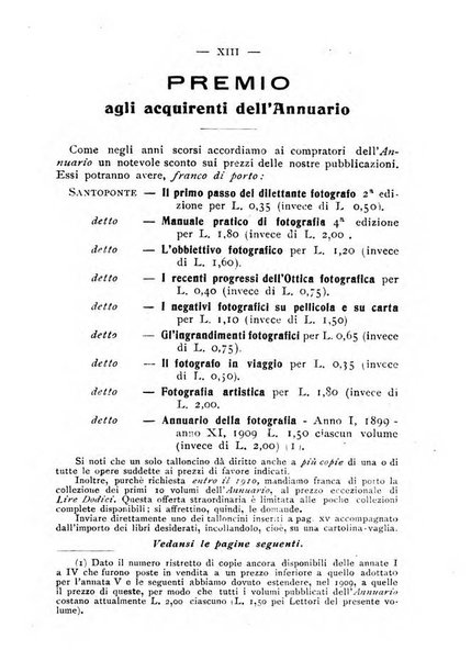 Annuario della fotografia e delle sue applicazioni