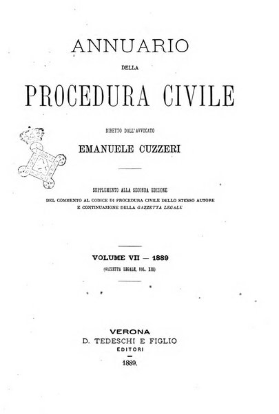 Annuario della procedura civile