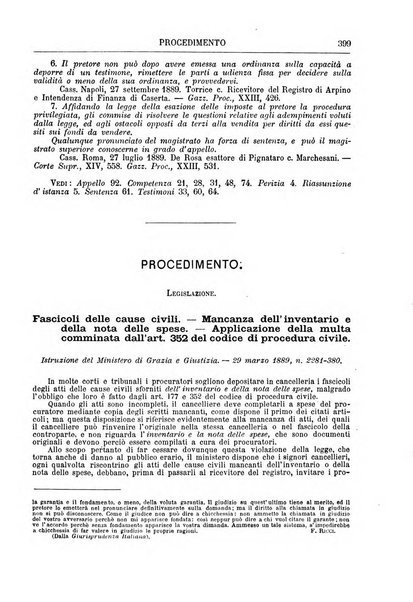 Annuario della procedura civile