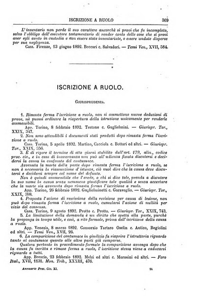 Annuario della procedura civile