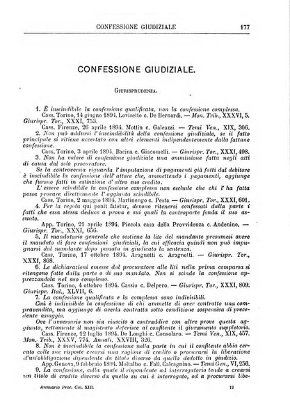 Annuario della procedura civile