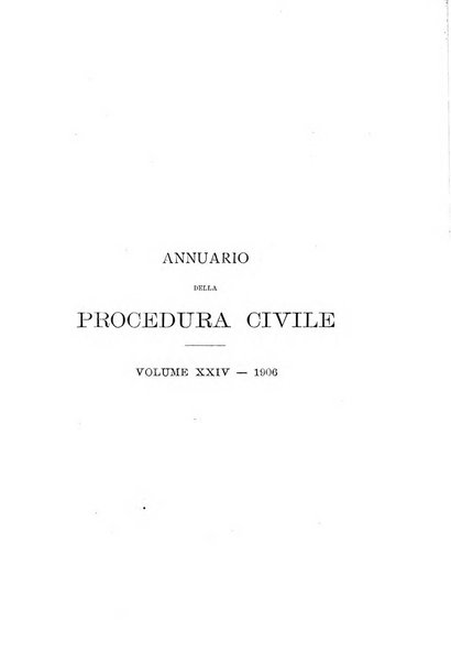 Annuario della procedura civile