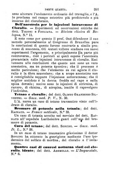 Annuario delle scienze mediche riassunto delle piu importanti pubblicazioni dell'anno