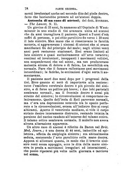 Annuario delle scienze mediche riassunto delle piu importanti pubblicazioni dell'anno