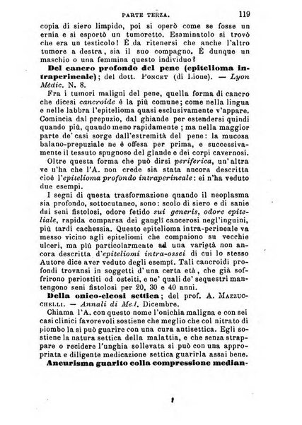 Annuario delle scienze mediche riassunto delle piu importanti pubblicazioni dell'anno