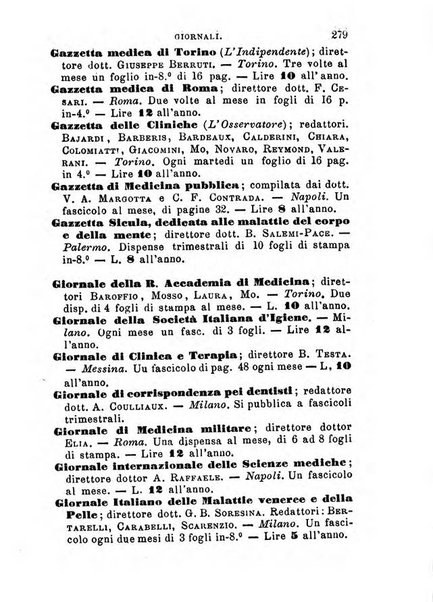 Annuario delle scienze mediche riassunto delle piu importanti pubblicazioni dell'anno