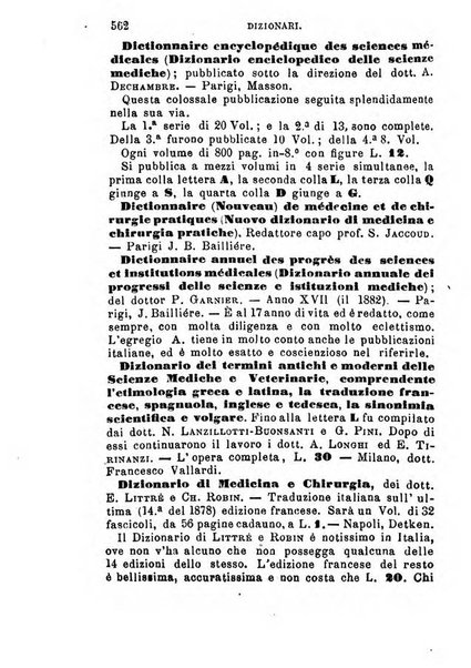 Annuario delle scienze mediche riassunto delle piu importanti pubblicazioni dell'anno