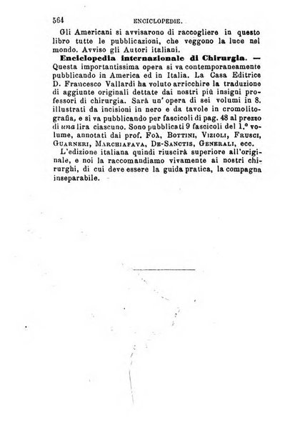 Annuario delle scienze mediche riassunto delle piu importanti pubblicazioni dell'anno