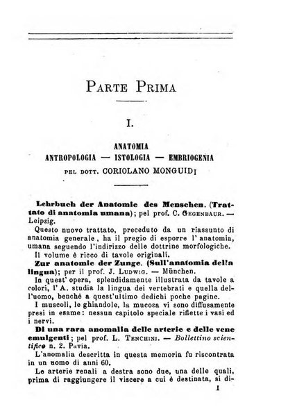 Annuario delle scienze mediche riassunto delle piu importanti pubblicazioni dell'anno