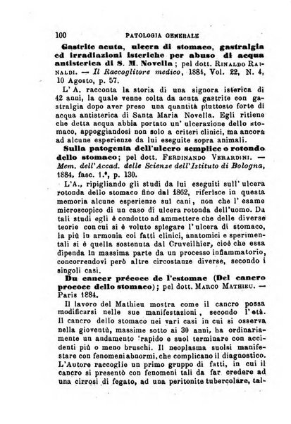 Annuario delle scienze mediche riassunto delle piu importanti pubblicazioni dell'anno