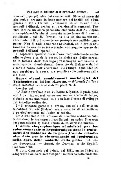 Annuario delle scienze mediche riassunto delle piu importanti pubblicazioni dell'anno