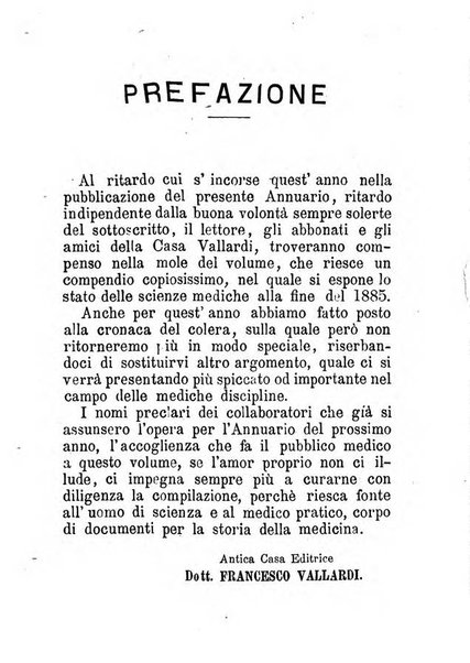 Annuario delle scienze mediche riassunto delle piu importanti pubblicazioni dell'anno