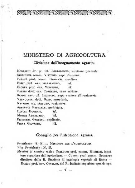 Annuario delle scuole agrarie