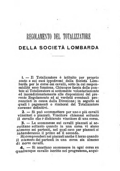 Annuario di Carlandrea Vademecum per le corse in Italia