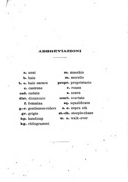 Annuario di Carlandrea Vademecum per le corse in Italia