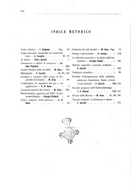 Annuario di chimica scientifica e industriale ... supplemento all'enciclopedia di chimica ...