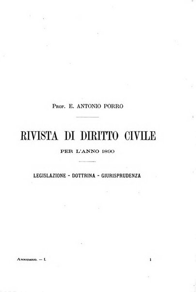 Annuario di dottrina di legislazione e di giurisprudenza