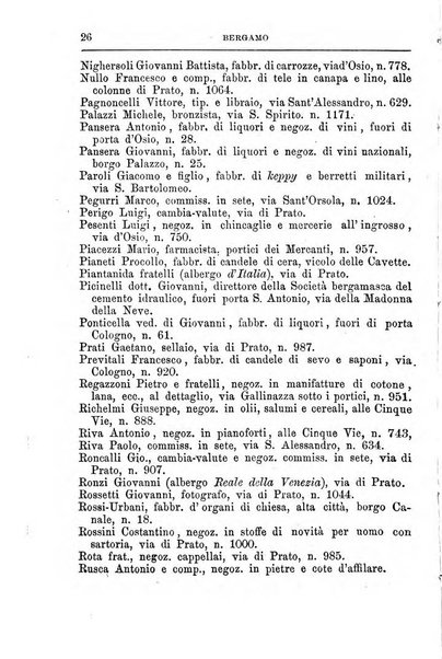 Annuario Lossa almanacco di commercio delle citta di Genova, Milano e Torino e principali provincie lombarde