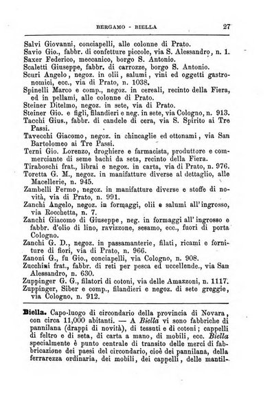 Annuario Lossa almanacco di commercio delle citta di Genova, Milano e Torino e principali provincie lombarde