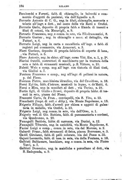 Annuario Lossa almanacco di commercio delle citta di Genova, Milano e Torino e principali provincie lombarde