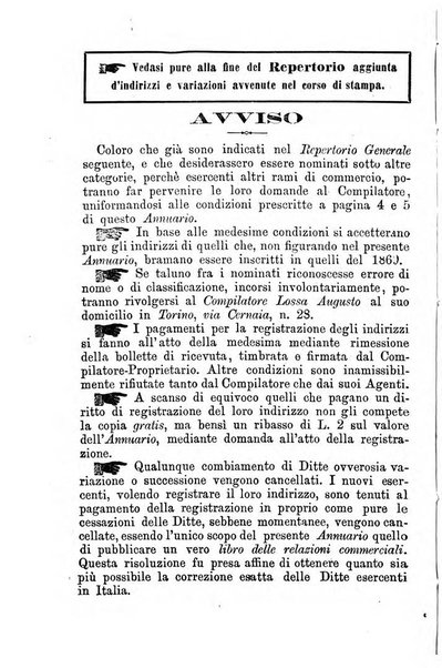 Annuario Lossa almanacco di commercio delle citta di Genova, Milano e Torino e principali provincie lombarde