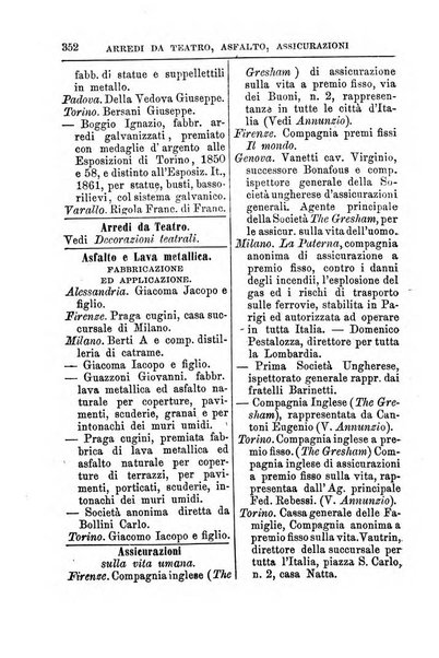 Annuario Lossa almanacco di commercio delle citta di Genova, Milano e Torino e principali provincie lombarde