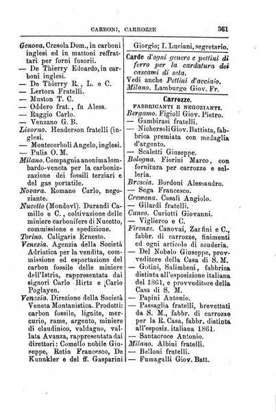 Annuario Lossa almanacco di commercio delle citta di Genova, Milano e Torino e principali provincie lombarde