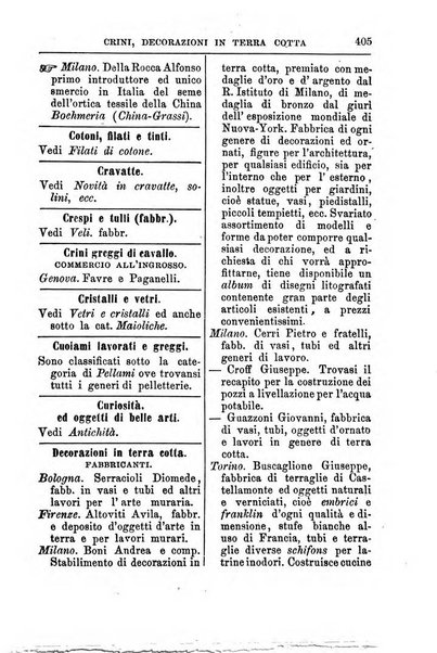 Annuario Lossa almanacco di commercio delle citta di Genova, Milano e Torino e principali provincie lombarde