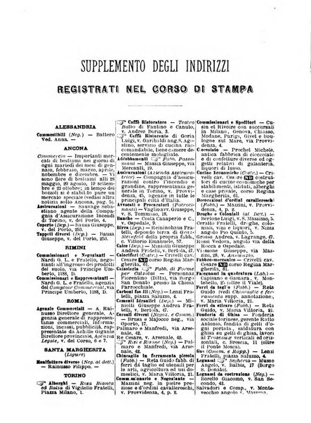 Annuario Lossa almanacco di commercio delle citta di Genova, Milano e Torino e principali provincie lombarde