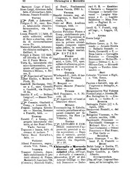 Annuario Lossa almanacco di commercio delle citta di Genova, Milano e Torino e principali provincie lombarde