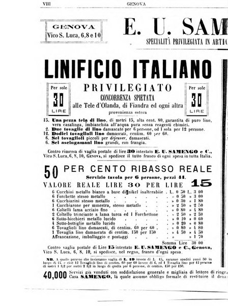 Annuario Lossa almanacco di commercio delle citta di Genova, Milano e Torino e principali provincie lombarde