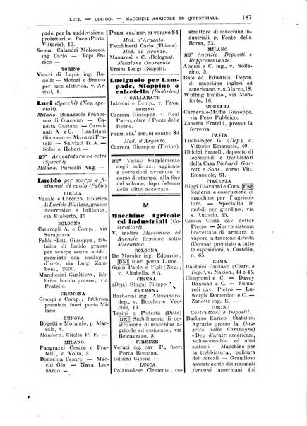 Annuario Lossa almanacco di commercio delle citta di Genova, Milano e Torino e principali provincie lombarde