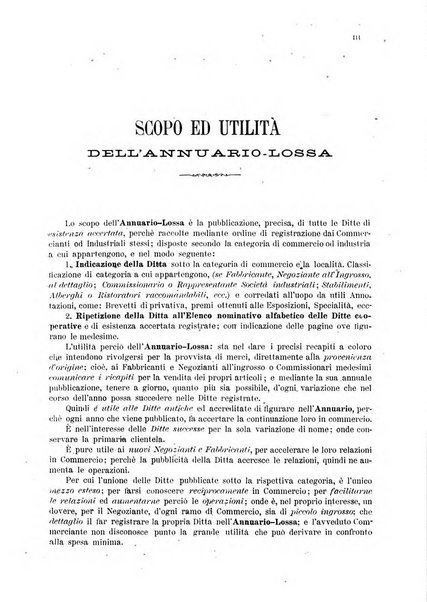 Annuario Lossa almanacco di commercio delle citta di Genova, Milano e Torino e principali provincie lombarde