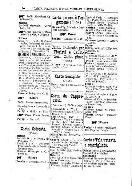 Annuario Lossa almanacco di commercio delle citta di Genova, Milano e Torino e principali provincie lombarde