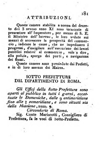 Annuario politico, statistico, topografico e commerciale del Dipartimento di Roma per l'anno ...