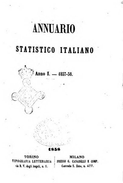 Annuario statistico italiano per cura di Cesare Correnti e Pietro Maestri