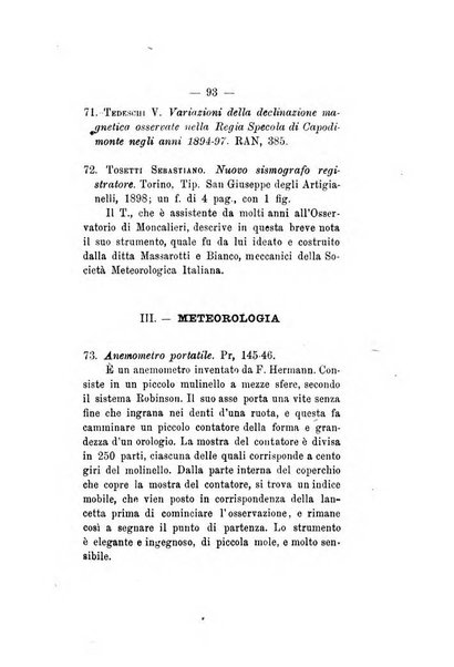 Annuario storico meteorologico italiano