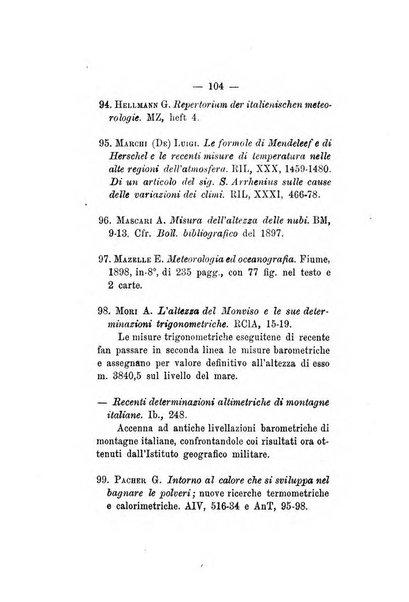 Annuario storico meteorologico italiano