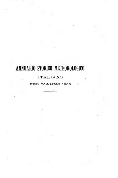 Annuario storico meteorologico italiano