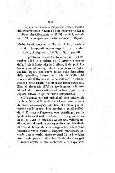 Annuario storico meteorologico italiano