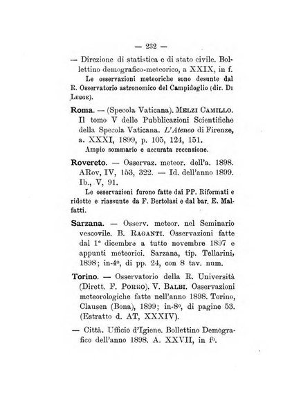 Annuario storico meteorologico italiano