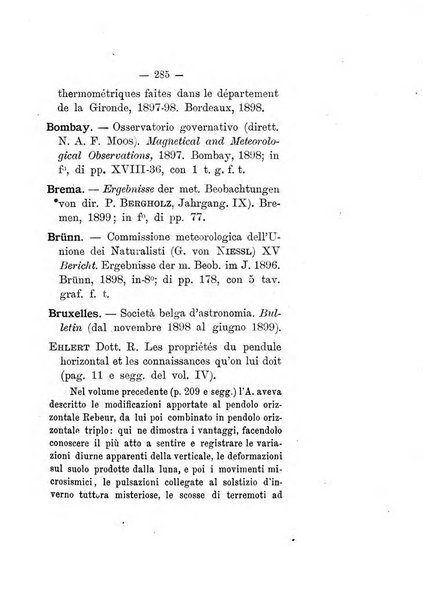 Annuario storico meteorologico italiano