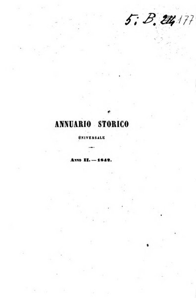 Annuario storico universale