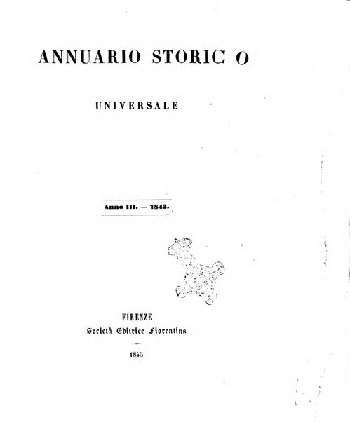 Annuario storico universale