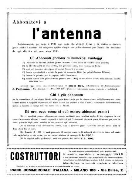 L'antenna quindicinale illustrato dei radio-amatori italiani